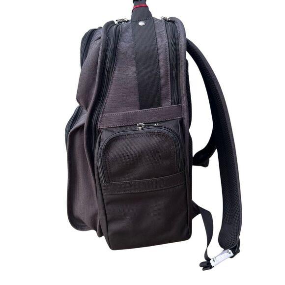 TUMI $550 16.5" Brief Backpack luggage carry on gray NWT - Picture 5 of 6